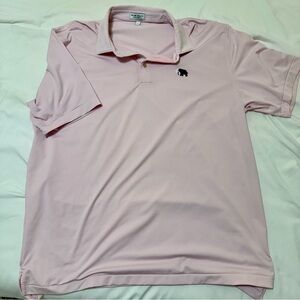 Men's Peter Millar Pink Polo Shirt, Mammoth Dunes